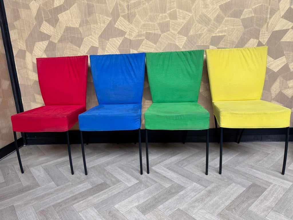 4 kleurige set Montis Spica, Huis en Inrichting, Stoelen, Ophalen of Verzenden, Zo goed als nieuw, Overige kleuren