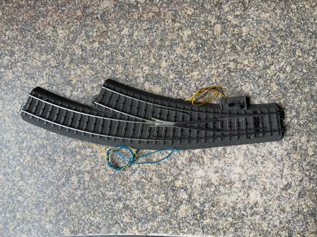 Marklin 24672 Bocht Wissel elektrische met verlichting, Hobby en Vrije tijd, Modeltreinen | H0, Wisselstroom, Gebruikt, Rails