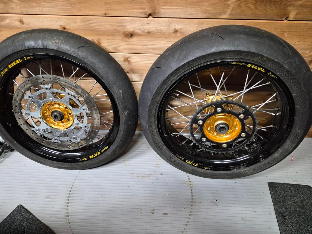 Supermotard wielen 17 inch Excel Takasago Talon, Motoren, Ophalen of Verzenden