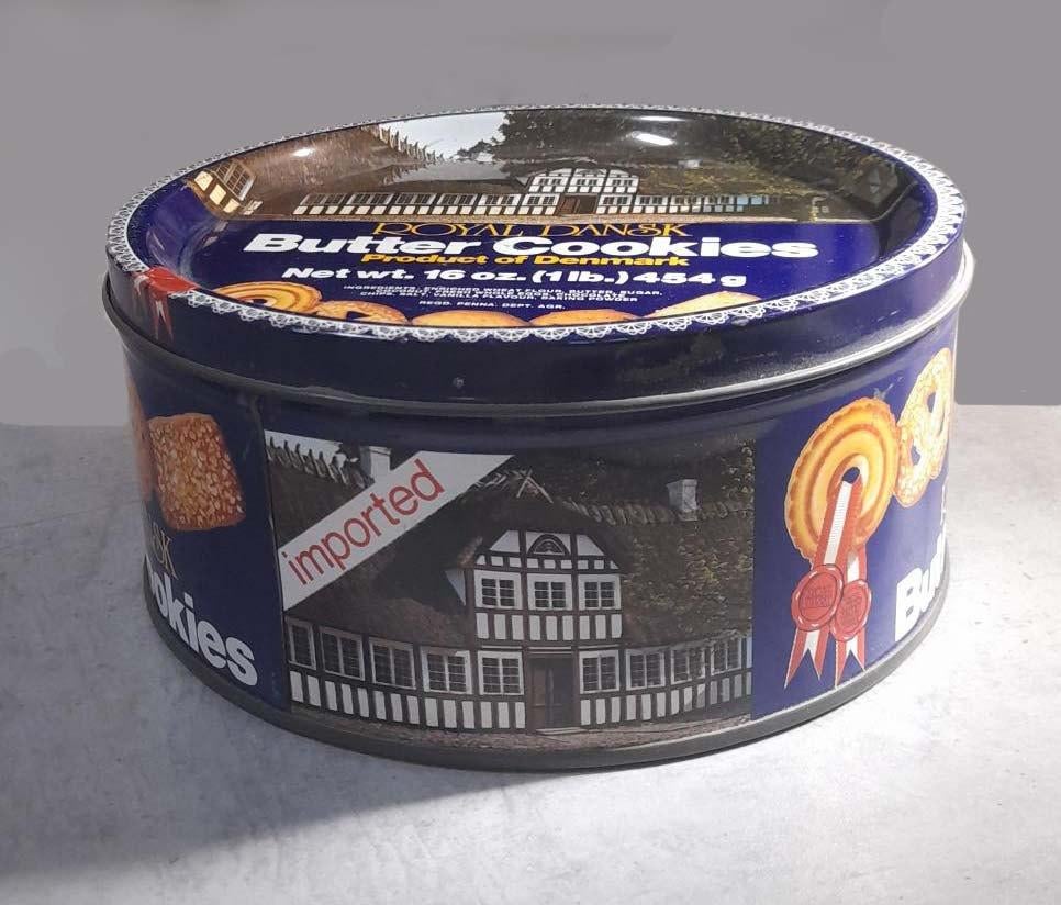 Koektrommel Butter Cookies, Verzamelen, Blikken, Zo goed als nieuw, Koek(jes), Ophalen of Verzenden