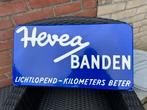 Mooi origineel emaille HEVEA BANDEN bord., Ophalen of Verzenden, Gebruikt, Reclamebord