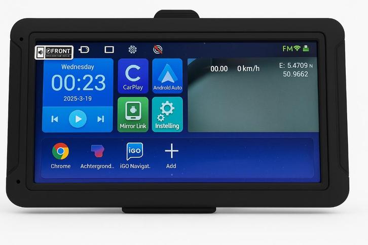 7 inch Android Auto-Apple Carplay Tablet GPS Navigatie-TMC, Caravans en Kamperen, Camper-accessoires, Nieuw, Ophalen of Verzenden