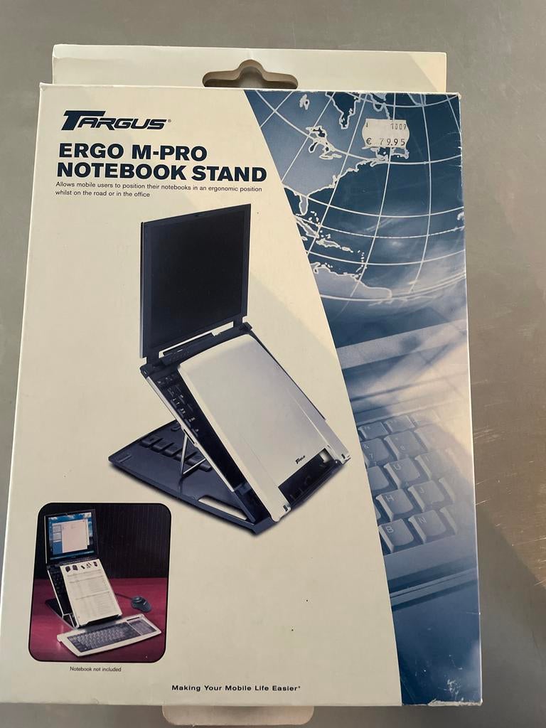 Targus Ergo M-Pro Notebook Stand - Ergonomisch & Compact, Ophalen of Verzenden, Nieuw, In hoogte verstelbaar
