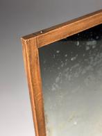 Franse spiegel eiken 19e eeuw, Ophalen of Verzenden, Rechthoekig, Minder dan 50 cm
