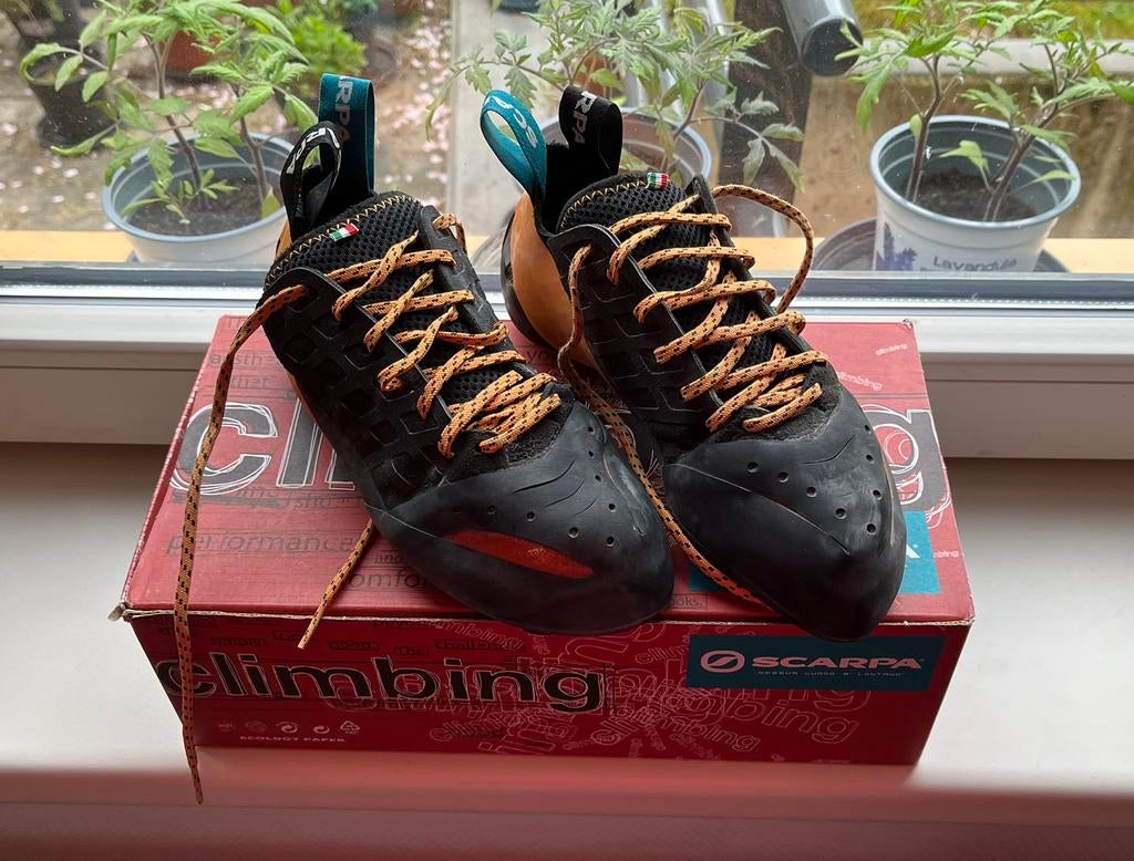 Scarpa instinct lace - maat 40, Sport en Fitness, Klimsport, Ophalen of Verzenden, Zo goed als nieuw, Klimsportschoenen