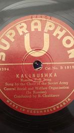 78 toeren: Russische volksmuziek 4 platen, Gebruikt, 10 inch, Verzenden, Voor 1960