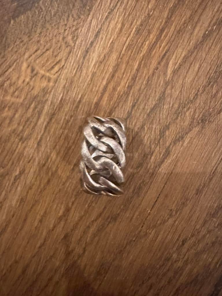 Buddha to buddha ring  “Ben” zilver maat 18, 18 tot 19, Ophalen of Verzenden, Zo goed als nieuw, Dame