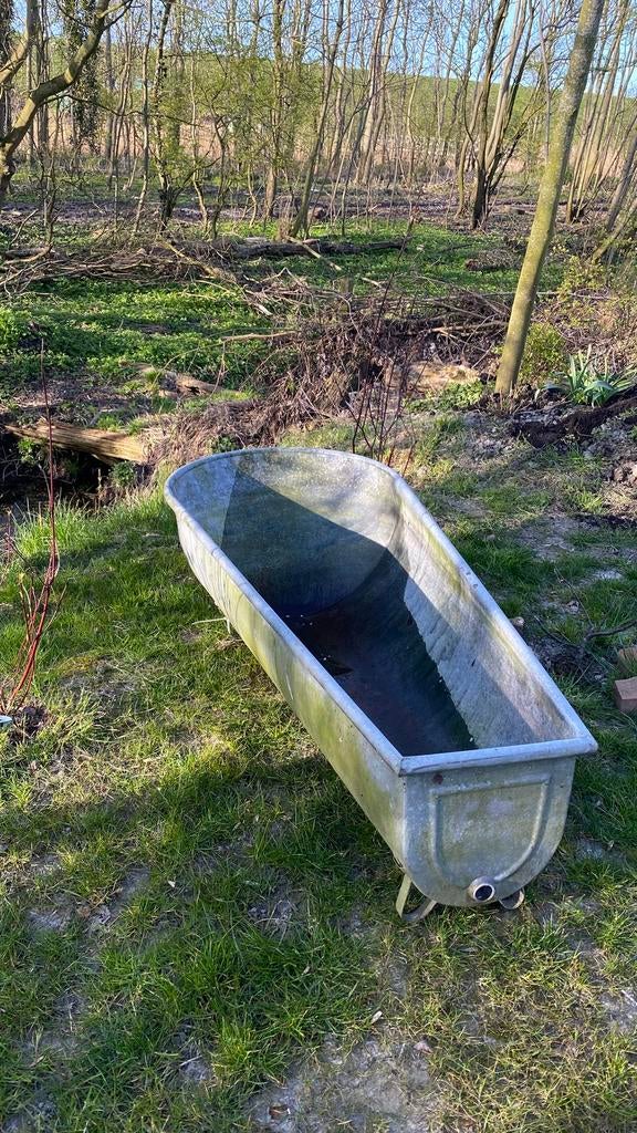 Badkuip zink met 5 m. Afvoer slang, Tuin en Terras, Ophalen, Gebruikt