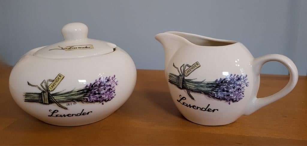 Melkkannetje & suikerpot - Jet by ter Steege - Lavender, Huis en Inrichting, Keuken | Servies, Zo goed als nieuw, Overige typen