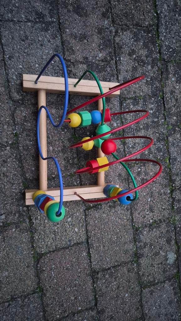 Kralen speelgoed hout kinderen, Kinderen en Baby's, Ophalen, Zo goed als nieuw, Overige typen