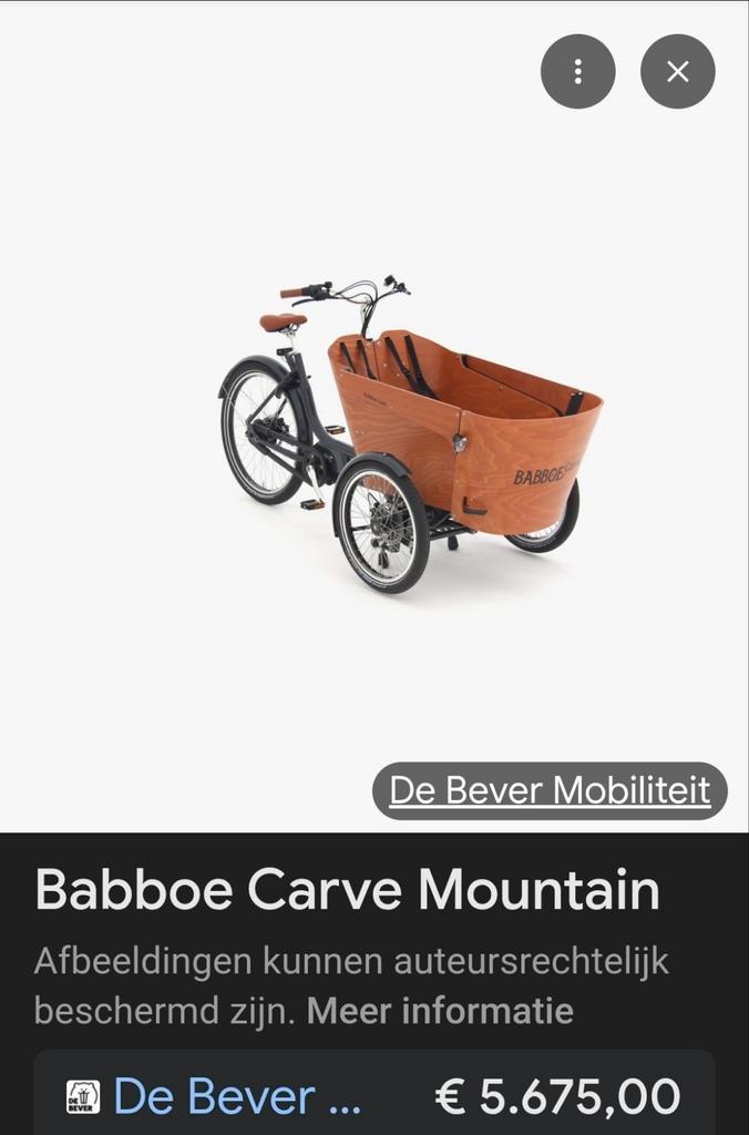 Nieuwe BABBOE CARVE MOUNTAIN, Fietsen en Brommers, Fietsen | Bakfietsen, Nieuw, Ophalen of Verzenden