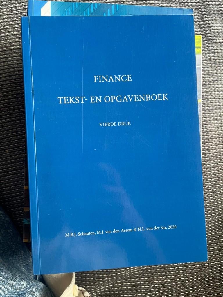 Finance Tekst- en Opgaveboek, Ophalen, Diverse auteurs, Alpha, WO