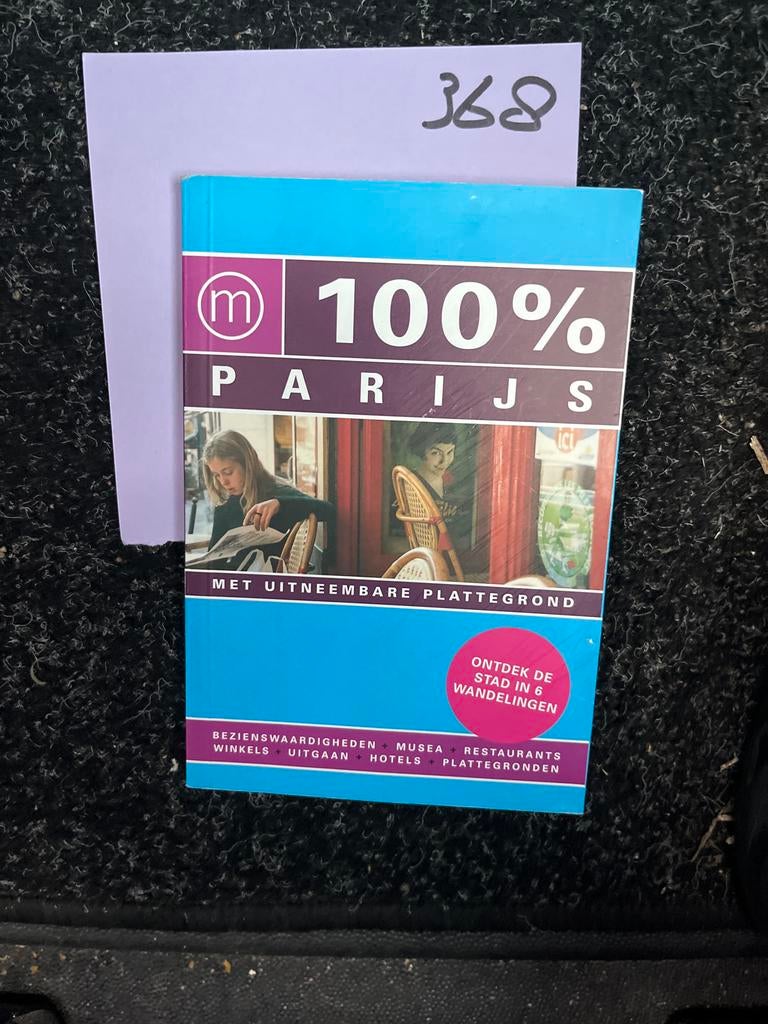 100% Parijs Reisgids met uitneembare plattegrond, Overige merken, Europa, Ophalen of Verzenden, Zo goed als nieuw