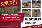 Schuttingen met betonnen palen geleverd en geplaatst!