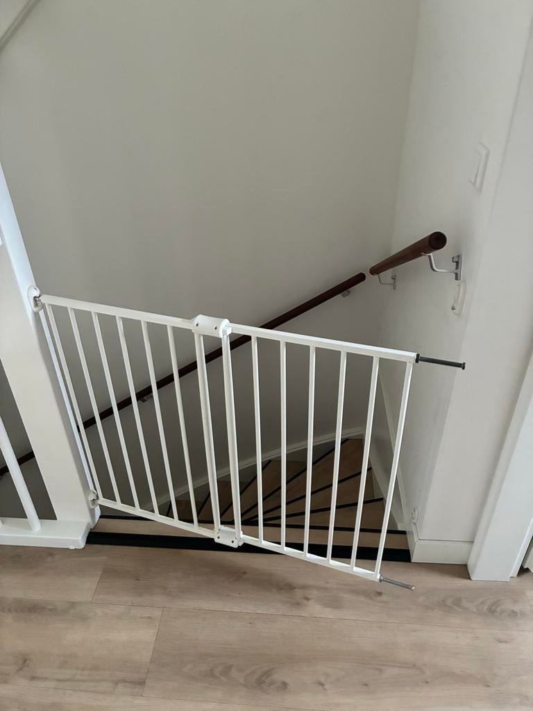 Wit traphekje verstelbaar, Ophalen of Verzenden, Zo goed als nieuw, 115 cm of meer, Metaal of IJzer