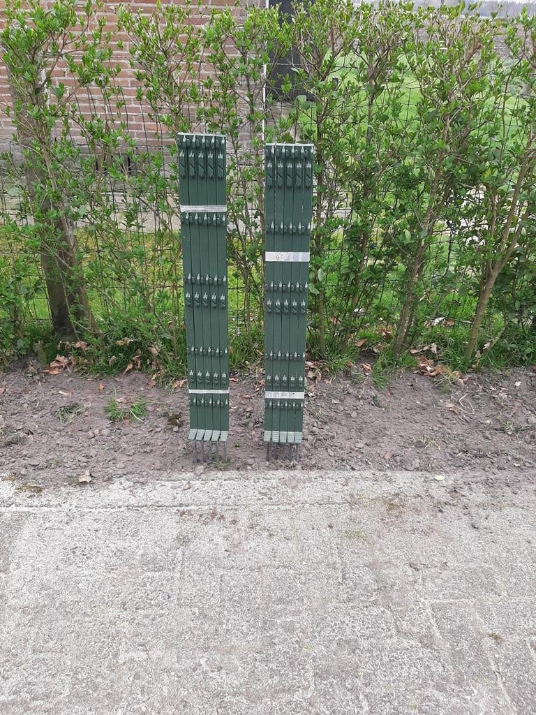 Steekpaaltjes 85 cm hoog voor afrastering 10 stuks, Ophalen, Zo goed als nieuw, Kunststof, Overige typen