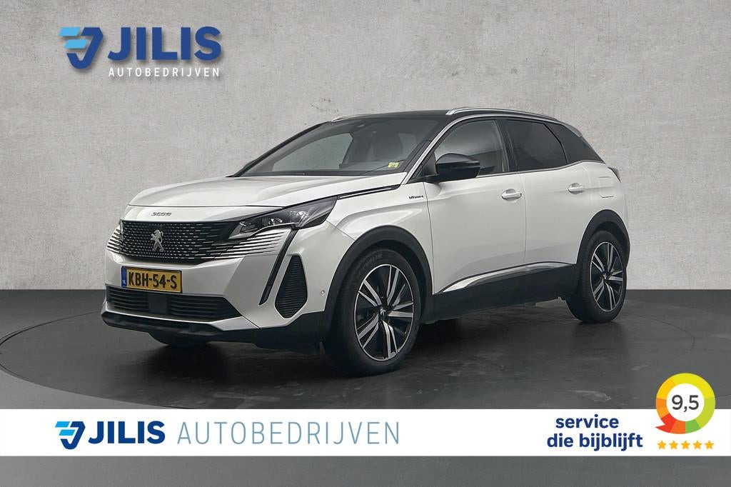 Peugeot 3008 1.6 HYbrid4 300 GT | Lederen bekleding | Stoelv, Auto's, Peugeot, Automaat, Euro 6, 4 cilinders, Wit