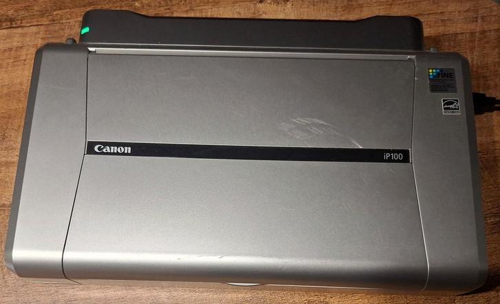 Canon Pixma iP100 Draagbare Printer, Computers en Software, Printers, Gebruikt, Printer, Inkjetprinter, Kleur printen, Zwart-en-wit printen