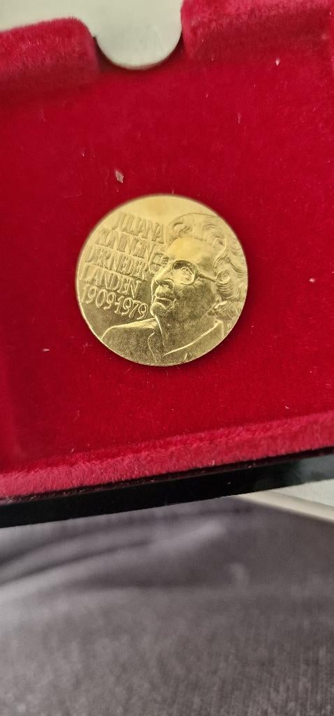 gouden penning  juliana, Postzegels en Munten, Ophalen, Koningin Juliana, Losse munt, Goud