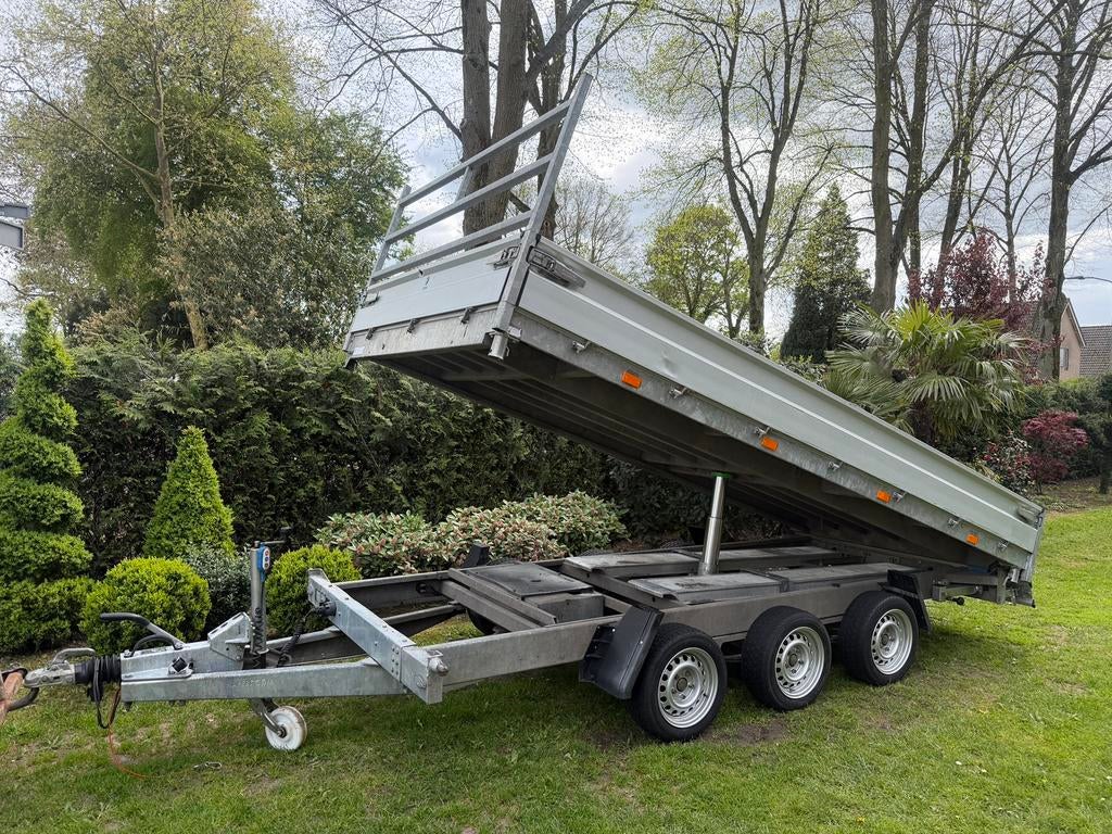 Kipper hapert parabool tridem 3500 kg bij 2023, Ophalen of Verzenden, Zo goed als nieuw