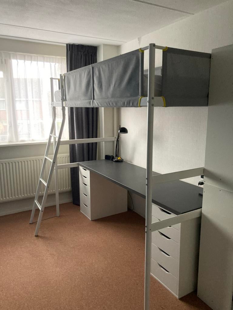 Ikea hoogslaper, Ophalen, Eenpersoons, Zo goed als nieuw, 90 cm