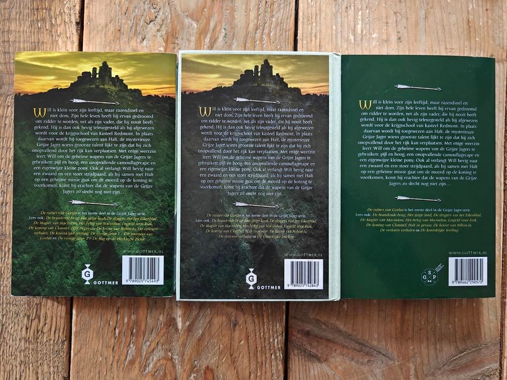 3  versies van de: Grijze jager, deel 1., Ophalen of Verzenden