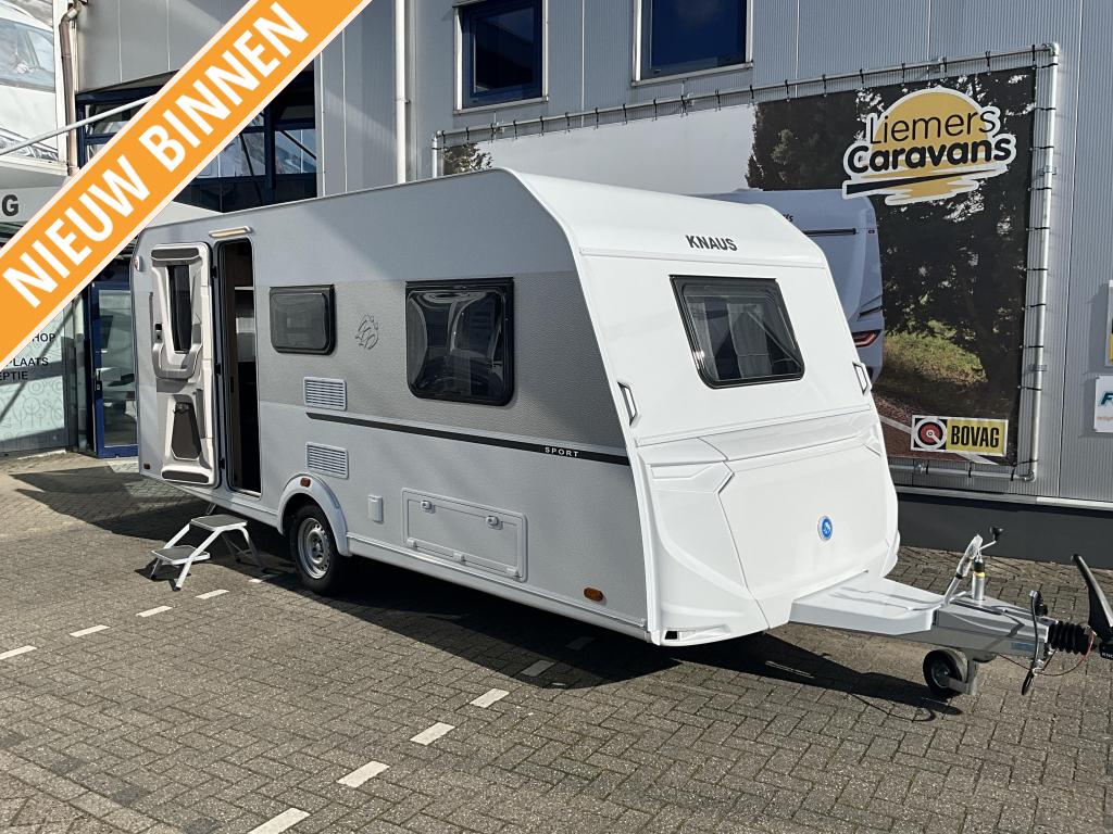 Knaus Sport 500 EU ENKELE BEDDEN, Caravans en Kamperen, Rondzit, Bedrijf, 5 tot 6 meter, Knaus