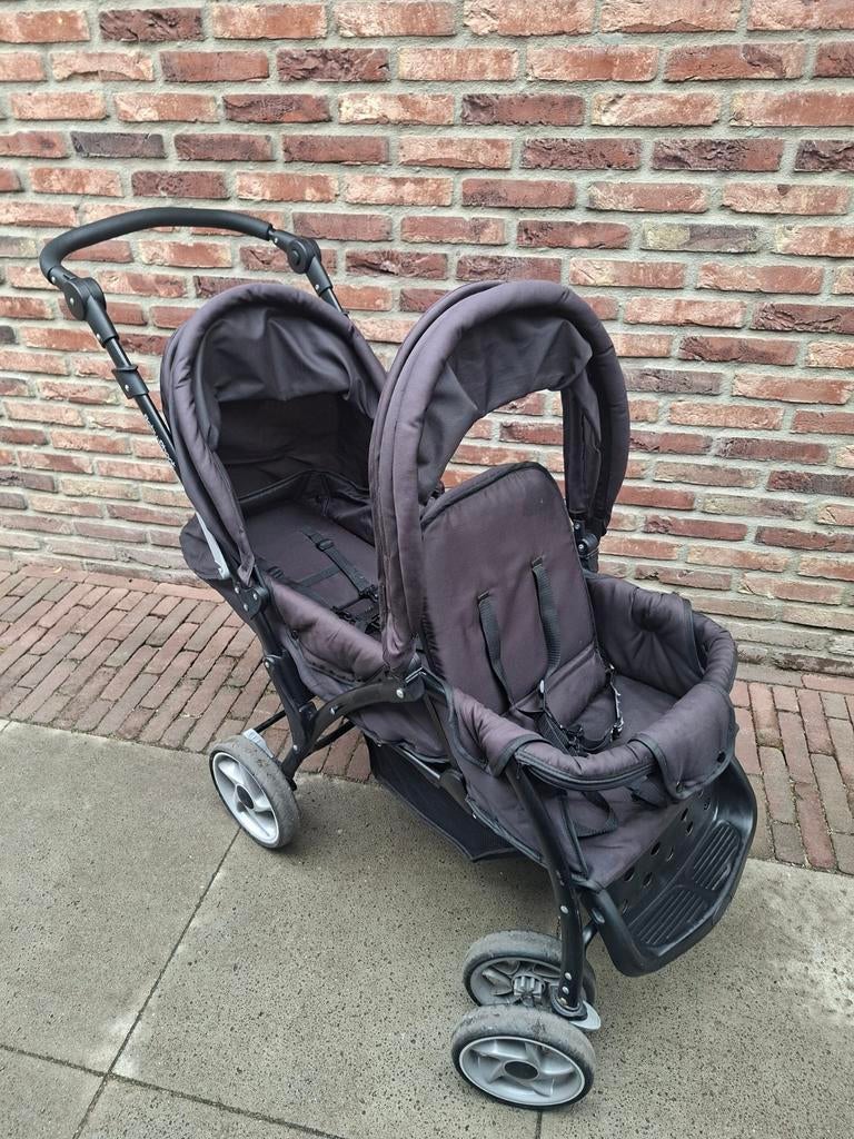 Tweeling buggy, Deryan Luxe Elena, Ophalen, Gebruikt, Kinderwagen of Buggy