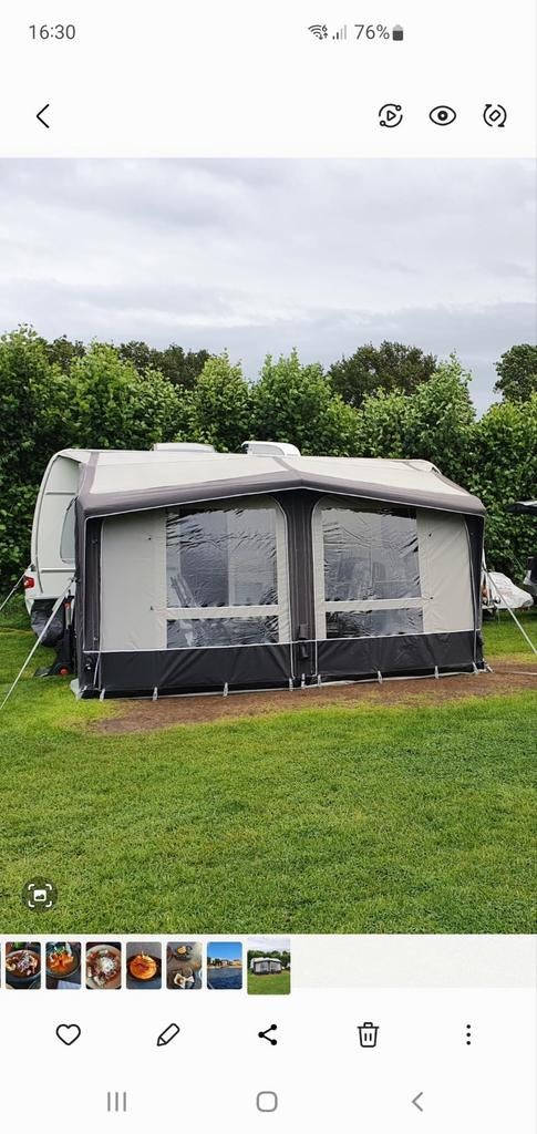 Opblaasbare voortent voor Fendt Bianco 465, Ophalen, Zo goed als nieuw