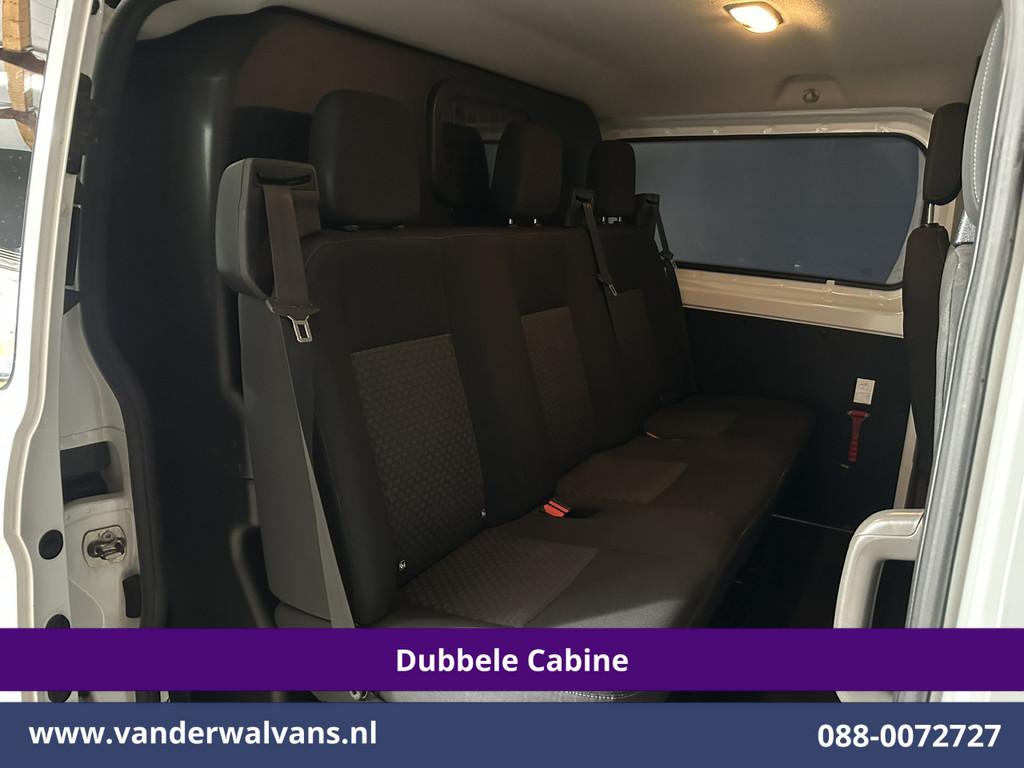 Ford Transit Custom 2.0 TDCI 131pk L2H1 Dubbele Cabine Euro6, Auto's, Voorwielaandrijving, 4 cilinders, Bedrijf, 6 stoelen