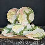 Brocante Barbotine Aardewerk Aspergeborden - Per Stuk, Antiek en Kunst, Ophalen of Verzenden