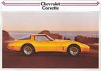 leaflet folder Chevrolet Corvette, Ophalen of Verzenden, Zo goed als nieuw, Chevrolet