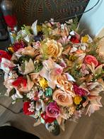 Kunstbloemen (krans) - Prachtig en kleurrijk!, Huis en Inrichting, Ophalen of Verzenden, Zo goed als nieuw, Binnen
