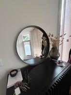Ronde Zwarte Spiegel van Kwantum – Ø 85 cm – Modern Design, Ophalen, Rond, Zo goed als nieuw, 75 tot 100 cm