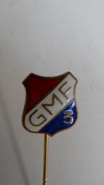 Gelderse Motoren Fabriek  oldtimerbromfiets speld, geëmaille, Verzamelen, Speldjes, Pins en Buttons, Verzenden, Gebruikt, Merk