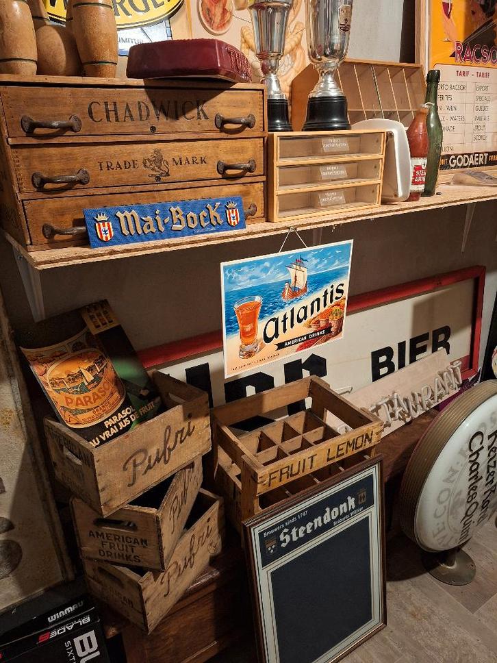 mancave, Verzamelen, Merken en Reclamevoorwerpen, Zo goed als nieuw, Reclamebord, Ophalen