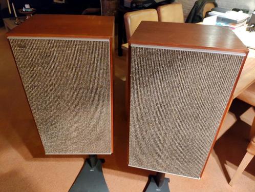 LEAK Sandwich (60’s vintage) in originele staat, Audio, Tv en Foto, Luidsprekers, Gebruikt, Front, Rear of Stereo speakers, Minder dan 60 watt