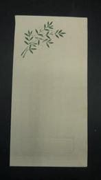 Antieke dubbele menukaart goudopdruk, Antiek en Kunst, Curiosa en Brocante, Ophalen of Verzenden