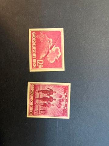 Twee postfrisse  Duitse Rijk 1945 Michel x en xI beschikbaar voor biedingen