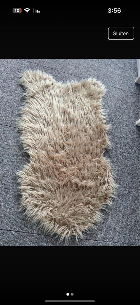 Zacht beige vloerkleed, Huis en Inrichting, Stoffering | Tapijten en Kleden, Zo goed als nieuw, 50 tot 100 cm, 100 tot 150 cm