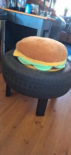 Krukje auto stoer autoband opberg hamburger, Huis en Inrichting, Banken | Voetenbanken en Poefen, Minder dan 50 cm, Rond, Minder dan 50 cm