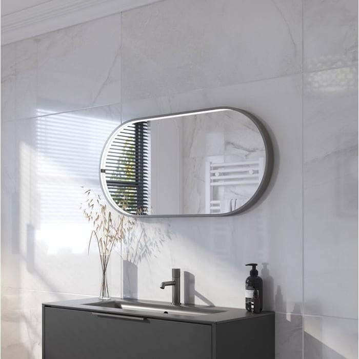 Ben Prada ovale spiegel met LED + verwarming - Nieuw in doos, Huis en Inrichting, Ophalen, 100 tot 150 cm, Nieuw, Ovaal