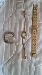 Vintage Horloges - samen 30 euro, Gebruikt, Polshorloge, Ophalen of Verzenden, Goud
