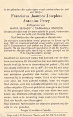 Perey Franciscus 1901Linne 1968 Maasbracht, Verzamelen, Ophalen of Verzenden