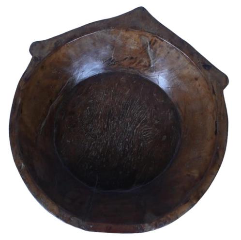 Houten schaal India, Huis en Inrichting, Woonaccessoires | Schalen en Manden, Zo goed als nieuw, Schaal, Rond, Hout, Ophalen