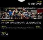 Hyrox Maastricht men single 20/09, Tickets en Kaartjes, Evenementen en Festivals, Eén persoon