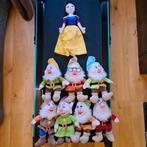 Sneeuwwitje en 7 Dwergen Knuffels - Complete Set, Ophalen of Verzenden, Gebruikt, Overige typen