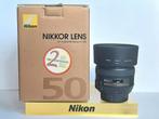 Nikon FX, DX Nikkor AF-S 50mm 1.4G | Zo goed als nieuw ovp, Audio, Tv en Foto, Fotografie | Lenzen en Objectieven, Ophalen of Verzenden