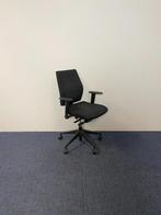 3 x Bureaustoel All-Tec, zwarte stof, zwart voetkruis, Ergonomisch, Gebruikt, Bureaustoel, Zwart