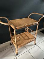 Vintage serveerwagen Rotan Nieuw, Huis en Inrichting, Tafels | Bijzettafels, Ophalen